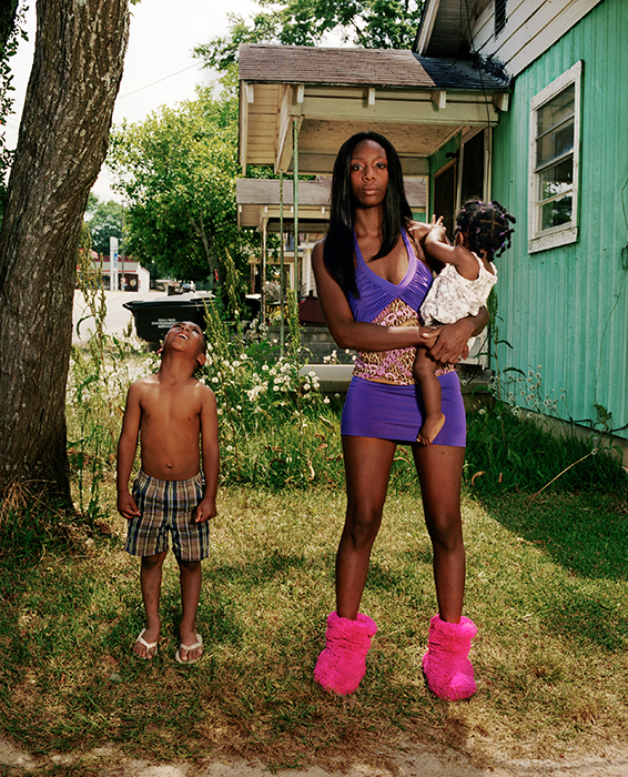 Niesha with her children, Vidalia, Georgia