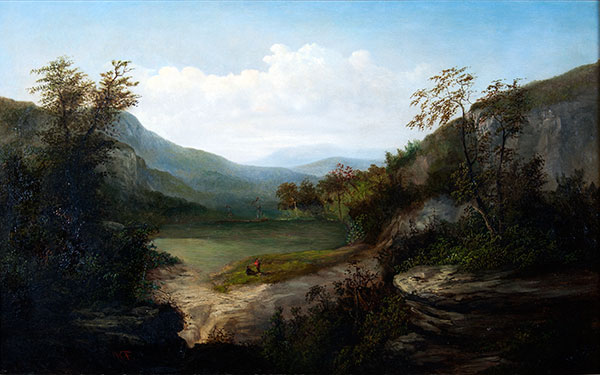 William C.A. Frerichs, Western North Carolina Landscape, circa 1860, oil on canvas, 30 × 38 inches. Museum purchase with the assistance of the 2011 Collectors’ Circle, 2012.25.01.21.