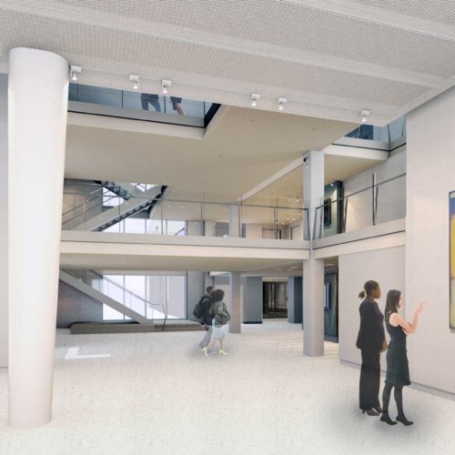 New Asheville Art Museum rendering of interior