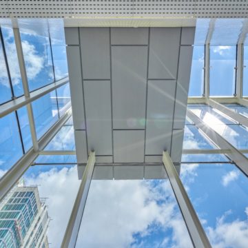 Looking up in the atrium. Credit: David Huff Creative