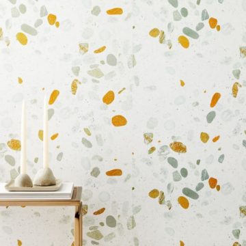 Digital terrazzo wallpaper from West Elm