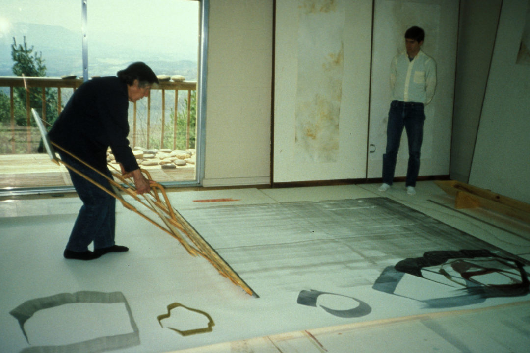 John Cage painting at The Mountain Lake Workshop