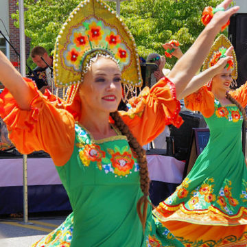 Each summer since 1984, a kaleidoscope of musicians and dancers from across the globe have visited Waynesville, NC, as part of the Folkmoot International Dance and Music Festival.