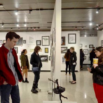 Group viewing exhibition