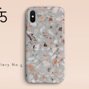 Terrazzo iPhone case from Gallery No. 5 on Etsy