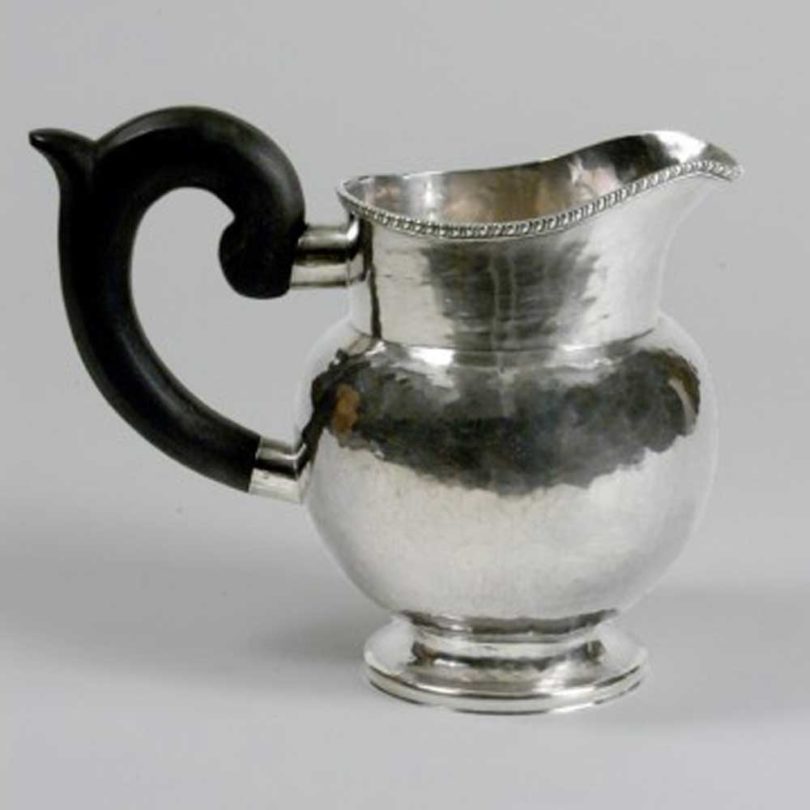 A sliver pitcher by William Dodge Jr.